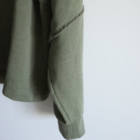 Kismet Women's Green Sz S 1/4 Zip Luxury Pullover Long Sleeve Sweatshirt Sweater - Picture 6 of 11